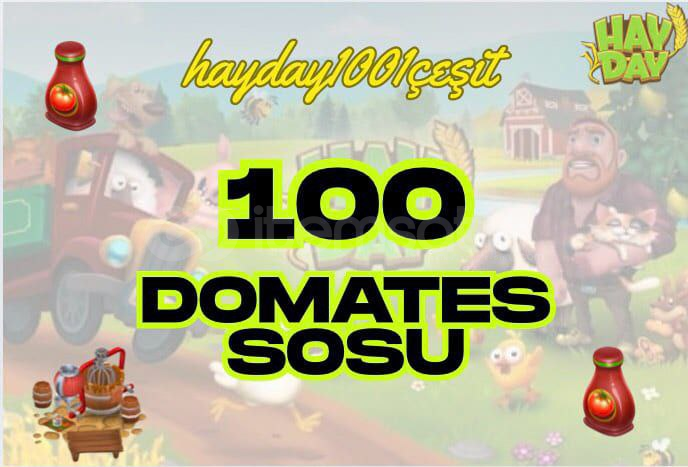 100 adet domates sosu  100 adet domates sosu
