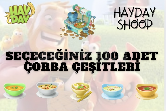 ⚡️100 ADET ÇORBA MAKİNESİ ÜRÜNÜ | HAY DAY⚡️ ⚡️100 ADET ÇORBA MAKİNESİ ÜRÜNÜ | HAY DAY⚡️