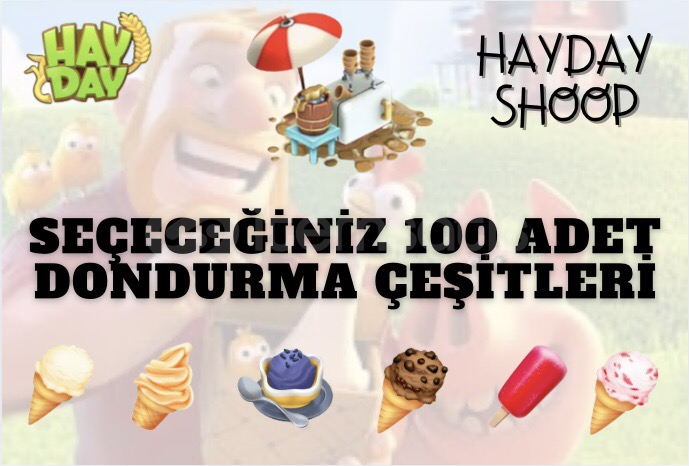 ⚡️100 ADET DONDURMA MAKİNESİ ÜRÜNÜ | HAY DAY⚡️ ⚡️100 ADET DONDURMA MAKİNESİ ÜRÜNÜ | HAY DAY⚡️