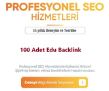 100 Adet Edu. Backlink