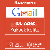 100 ADET GMAIL HESABI [YÜKSEK KALİTELİ]