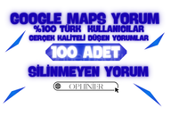 100 ADET | GOOGLE MAPS KALICI TÜRK YORUMU