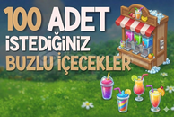 100 ADET İSTEDİĞİNİZ BUZLU İÇECEKLER