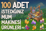 100 ADET İSTEDİĞİNİZ MUM ÇEŞİTLERİ