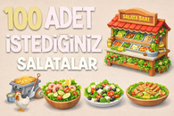 100 ADET İSTEDİĞİNİZ SALATALAR