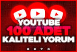 ⭐ 100 ADET KALİTELİ YORUM - YOUTUBE ⭐