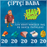 ⭐100 ADET KARIŞIK BAL VE DENİZ ÜRÜNLERİ⭐