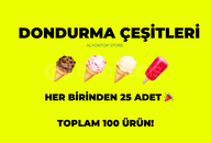 100 ADET KARIŞIK DONDURMA