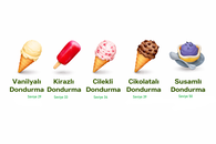 100 Adet karışık dondurma