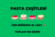 100 ADET KARIŞIK PASTA