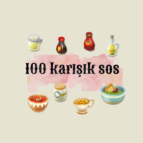 100 ADET KARIŞIK SOS  100 ADET KARIŞIK SOS