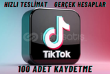 100 ADET KAYDETME - GERÇEK HESAPLAR.