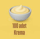100 adet krema 100 adet krema