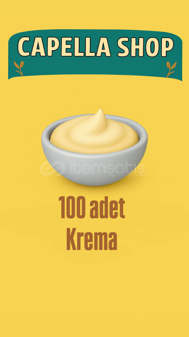 100 adet krema 100 adet krema