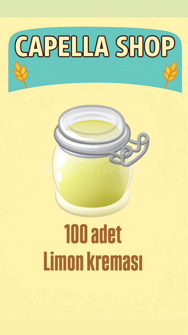 100 adet limon kreması 100 adet limon kreması