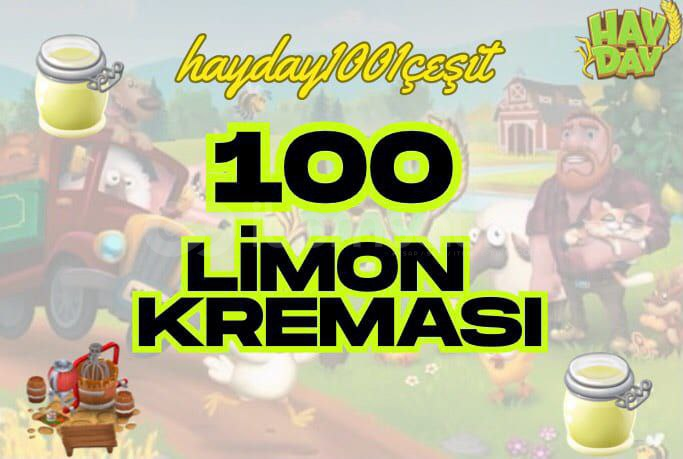 100 adet Limon kreması 100 adet Limon kreması