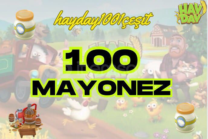 100 adet mayonez  100 adet mayonez