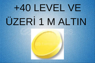 ⭐ANINDA ⚡+40 LEVEL VE ÜZERI 1 M ALTIN⭐
