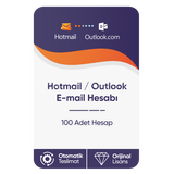 100 Adet Outlook Hesabı