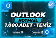 1000 Adet Outlook / Hotmail E-Posta Hesabı