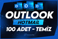 ⭐ 100 Adet Outlook / Hotmail ⭐ Oto Teslim