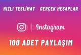 100 ADET PAYLAŞIM - GERÇEK HESAPLAR