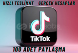 100 ADET PAYLAŞMA - GERÇEK HESAPLAR