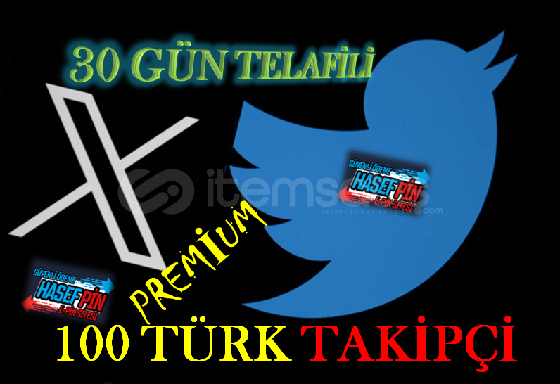 100 ADET PREMİUM TÜRK TAKİPÇİ (30 GÜN TELAFİLİ) 100 ADET PREMİUM TÜRK TAKİPÇİ (30 GÜN TELAFİLİ)