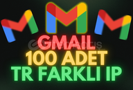 100 Adet TR Gmail | Premium Kalite + Manuel Açım