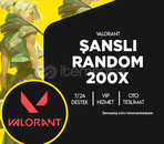 [200 adet] Türkiye Sunucu Valorant Random ⭐