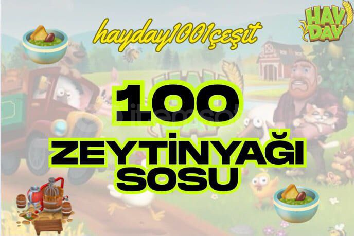 100 adet Zeytinyağı sosu 100 adet Zeytinyağı sosu