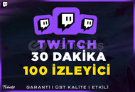 100 Aktif İzleyici | 30 Dakika | Garanti | #1