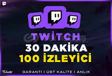 100 Aktif İzleyici | 30 Dakika | Garanti | #1