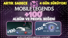 +100 Albüm & Profil Beğeni