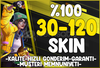 %100 BANSIZ❤️30-120 Skin[SINIRLI SAYIDA]⭐