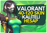 ⭐️%100 Bıçaklı 40-120 Skin Valorant Hesap⭐️