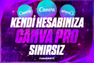 (PREMİUM) CANVA PRO KENDİ HESABINIZA 1 YILLIK