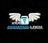 100 Diamond Lock (1 BLUE GEM LOCK)
