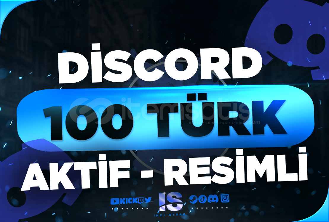 ⭐100 Discord 7/24 Aktif Türk Üye - RESİMLİ⭐ ⭐100 Discord 7/24 Aktif Türk Üye - RESİMLİ⭐