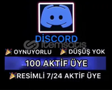 100 DİSCORD 7/24 ONLİNE ÜYE