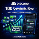 ⭐ 100 DİSCORD ÇEVRİMİÇİ SUNUCU ÜYESİ - GARANTİLİ
