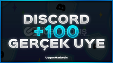 +100 Discord Gerçek Üye