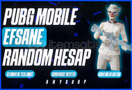 ⭐EFSANE!⭐PUBG RANDOM HESAP+