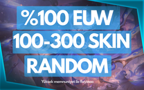 ⭐%100 EUW - 100-300 Skin Random Hesap ⭐