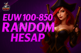 ✨[%100 EUW] 100-850 SKIN LOL RANDOM HESAP ✨