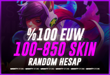 ⭐[%100 EUW ] 100-850 SKIN LOL RANDOM HESAP ⭐