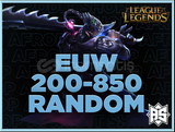 [%100 EUW] 200-850 Skin Arası Hesap!!