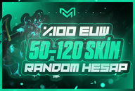 ⭐[%100 EUW] 50-850 SKİN GARANTİLİ RANDOM HESAP⭐