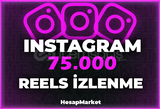 ⭐ GARANTİLİ ⭐ 75.000 REELS İZLENME