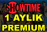 %100 Garantili Showtime 1 aylık premium hesap 